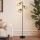 Brilagi - Stojací lampa BASKLITE 3xE27/15W/230V dřevo/černá