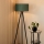 Brilagi - Stojací lampa BOSTON ROLLER 1xE27/15W/230V sláma zelená/zlatá