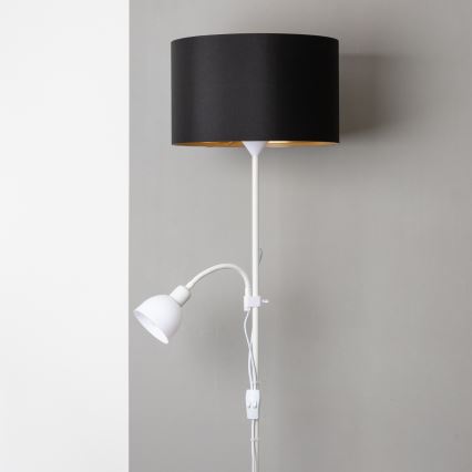 Brilagi - Stojací lampa CERIA 1xE27/100W/230V + 1xE14/25W bílá/černá