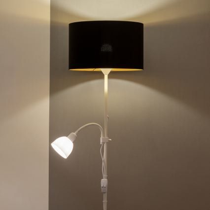 Brilagi - Stojací lampa CERIA 1xE27/100W/230V + 1xE14/25W bílá/černá