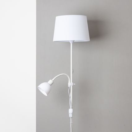 Brilagi - Stojací lampa CERIA 1xE27/100W/230V + 1xE14/25W bílá