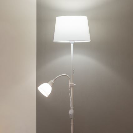 Brilagi - Stojací lampa CERIA 1xE27/100W/230V + 1xE14/25W bílá