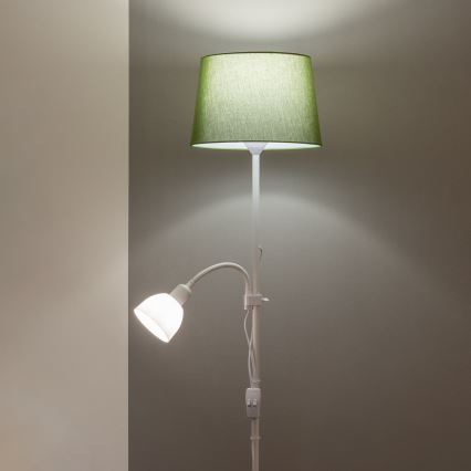 Brilagi - Stojací lampa CERIA 1xE27/100W/230V + 1xE14/25W bílá/zelená