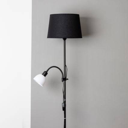 Brilagi - Stojací lampa CERIA 1xE27/100W/230V + 1xE14/25W černá