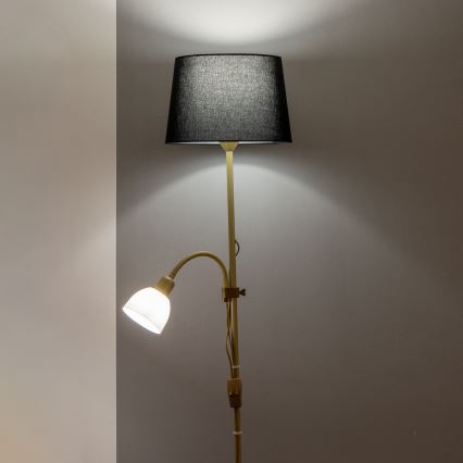 Brilagi - Stojací lampa CERIA 1xE27/100W/230V + 1xE14/25W zlatá/černá