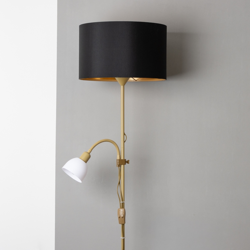 Brilagi - Stojací lampa CERIA 2v1 1xE27/100W/230V + 1xE14/25W zlatá/černá