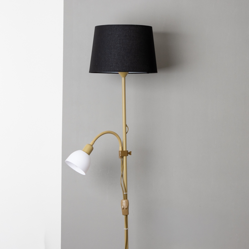 Brilagi - Stojací lampa CERIA 2v1 1xE27/100W/230V + 1xE14/25W zlatá/černá