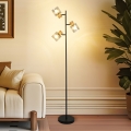 BRILAGI - Stojací lampa HYGGE 3xE14/15W/230V dřevo/kouřová
