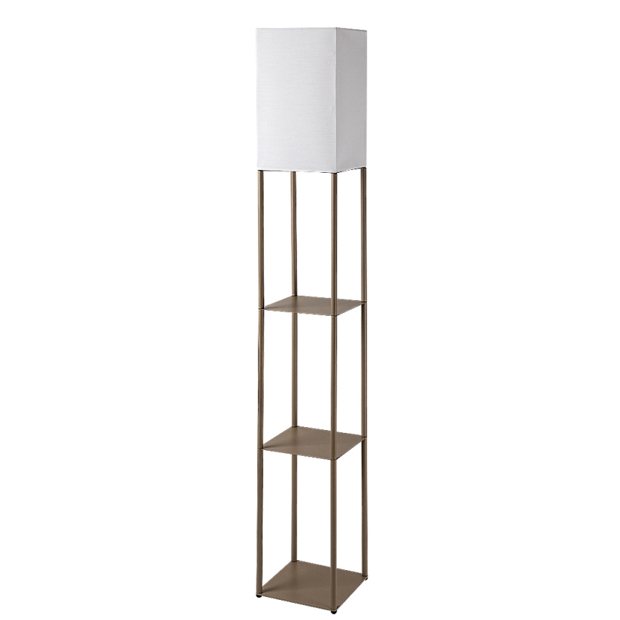 Brilagi - Stojací lampa s poličkami GRADUS 1xE27/40W/230V 150 cm šedá/béžová