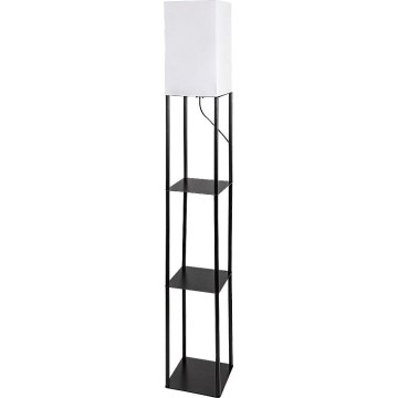 Brilagi - Stojací lampa s poličkami GRADUS 1xE27/40W/230V černá/bílá