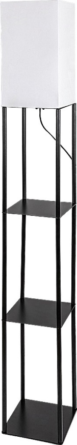 Brilagi - Stojací lampa s poličkami GRADUS 1xE27/40W/230V černá/bílá