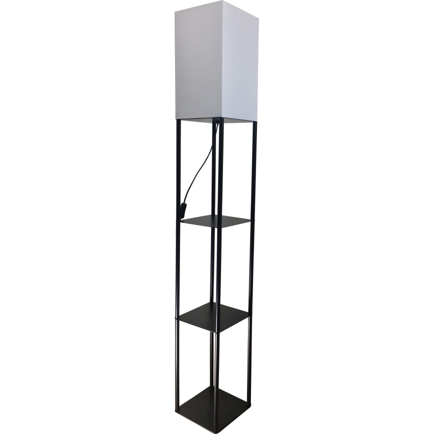 Brilagi - Stojací lampa s poličkami GRADUS 1xE27/40W/230V černá/bílá