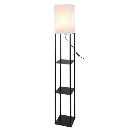 Brilagi - Stojací lampa s poličkami GRADUS 1xE27/40W/230V černá/bílá
