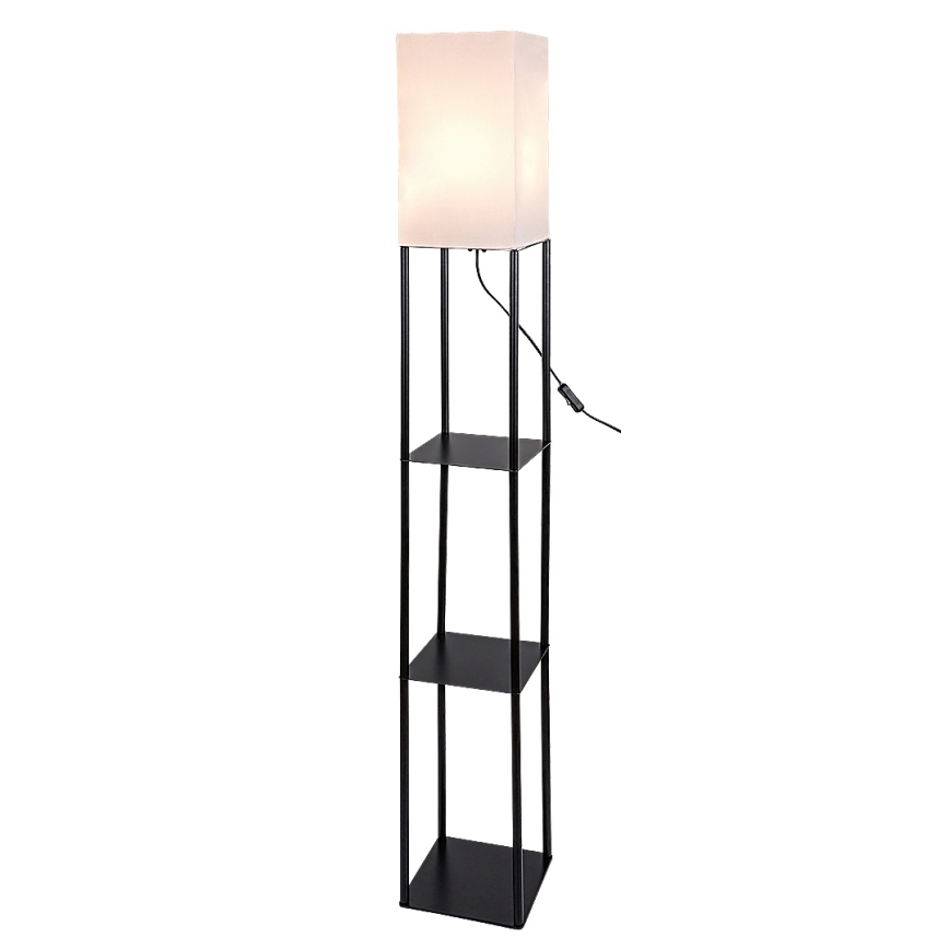 Brilagi - Stojací lampa s poličkami GRADUS 1xE27/40W/230V černá/bílá
