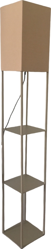 Brilagi - Stojací lampa s poličkami GRADUS 1xE27/40W/230V šedá/béžová
