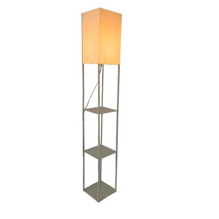 Brilagi - Stojací lampa s poličkami GRADUS 1xE27/40W/230V šedá/béžová