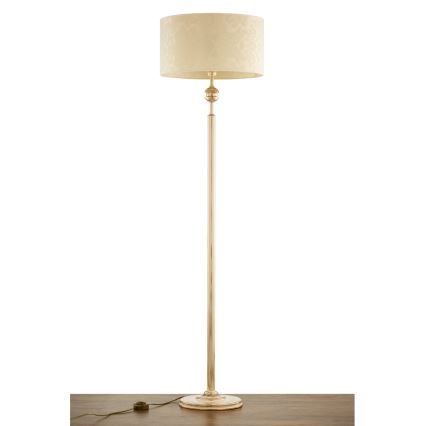 Brilagi - Stojací lampa SAPHIRE 1xE27/15W/230V krémová/zlatá/patina