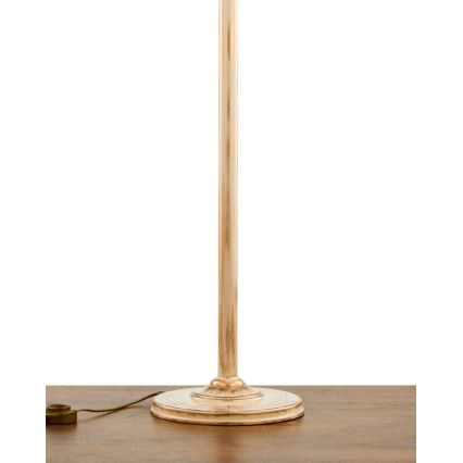 Brilagi - Stojací lampa SAPHIRE 1xE27/15W/230V krémová/zlatá/patina