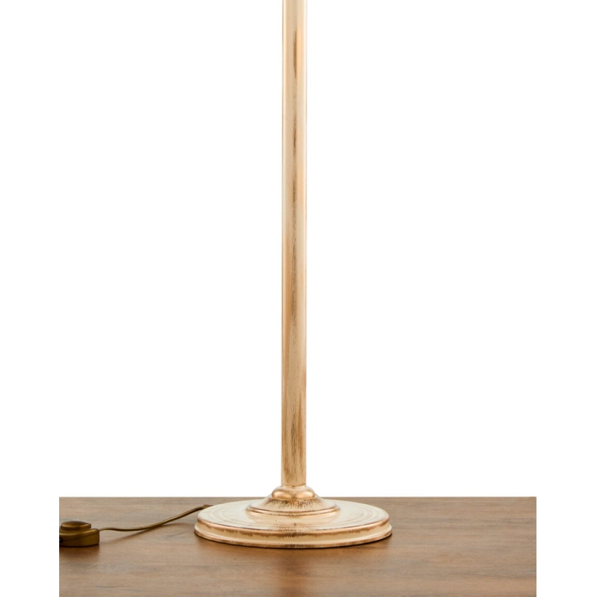 Brilagi - Stojací lampa SAPHIRE 1xE27/15W/230V krémová/zlatá/patina