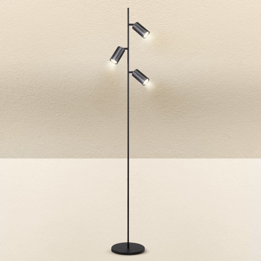 Brilagi - Stojací lampa SELE 3xGU10/30W/230V černá
