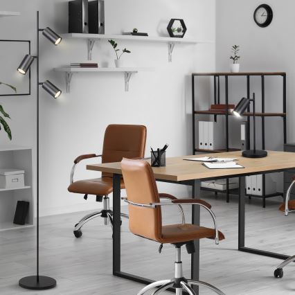 Brilagi - Stojací lampa SELE 3xGU10/30W/230V černá