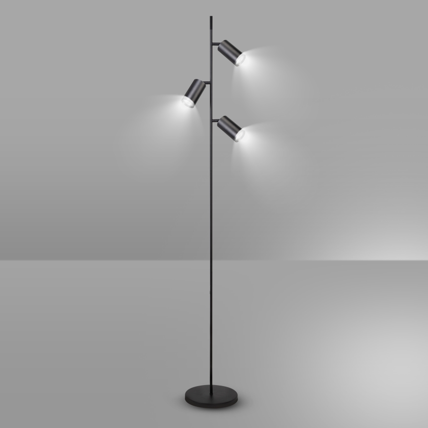 Brilagi - Stojací lampa SELE 3xGU10/30W/230V černá