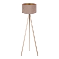 Brilagi - Stojací lampa VELVET 1xE27/60W/230V béžová