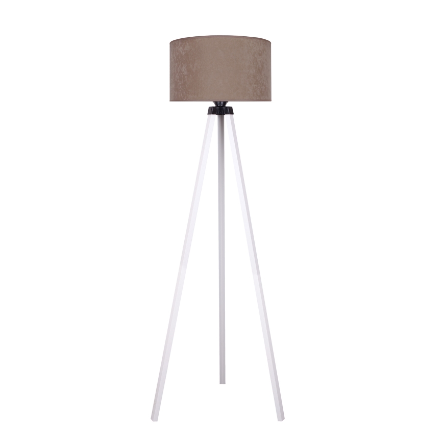Brilagi - Stojací lampa VELVET 1xE27/60W/230V bílá/béžová