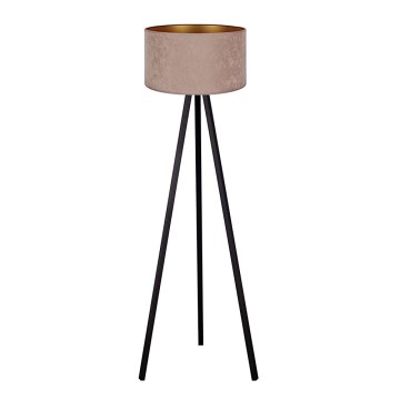 Brilagi - Stojací lampa VELVET 1xE27/60W/230V černá/béžová
