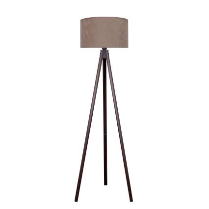Brilagi - Stojací lampa VELVET 1xE27/60W/230V wenge/béžová