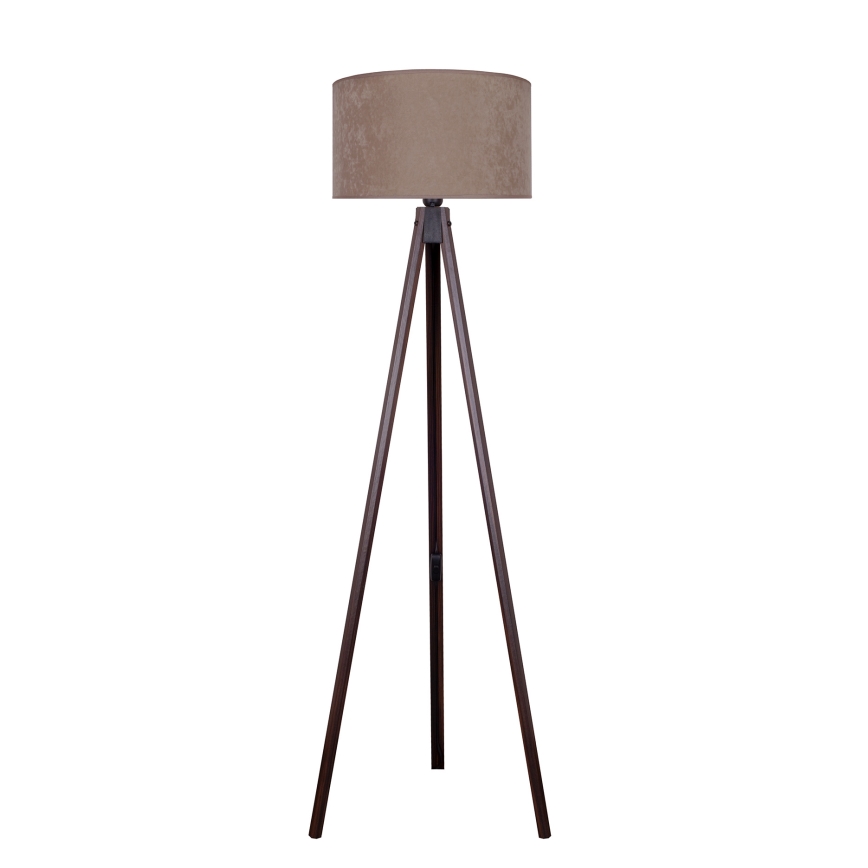 Brilagi - Stojací lampa VELVET 1xE27/60W/230V wenge/béžová