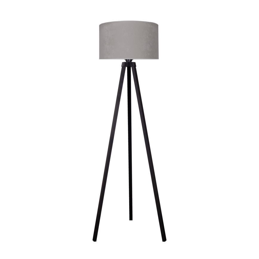 Brilagi - Stojací lampa VELVET 1xE27/60W/230V wenge/šedá