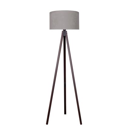 Brilagi - Stojací lampa VELVET 1xE27/60W/230V wenge/šedá