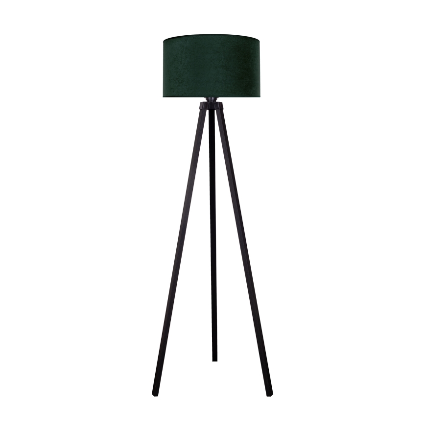 Brilagi - Stojací lampa VELVET 1xE27/60W/230V wenge/zelená