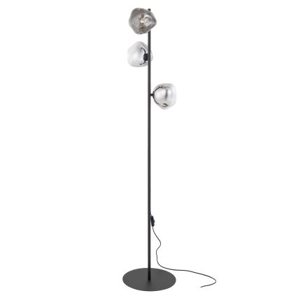 Brilagi - Stojací lampa VULCANO 3xG9/8W/230V černá/kouřová černá