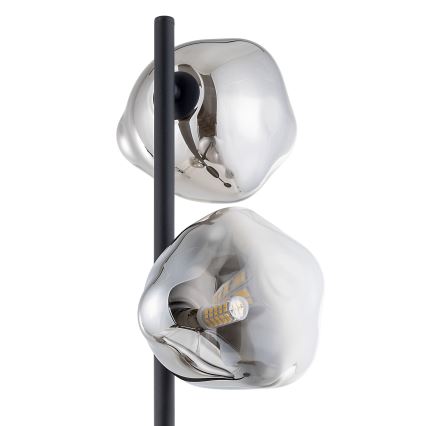 Brilagi - Stojací lampa VULCANO 3xG9/8W/230V černá/kouřová černá