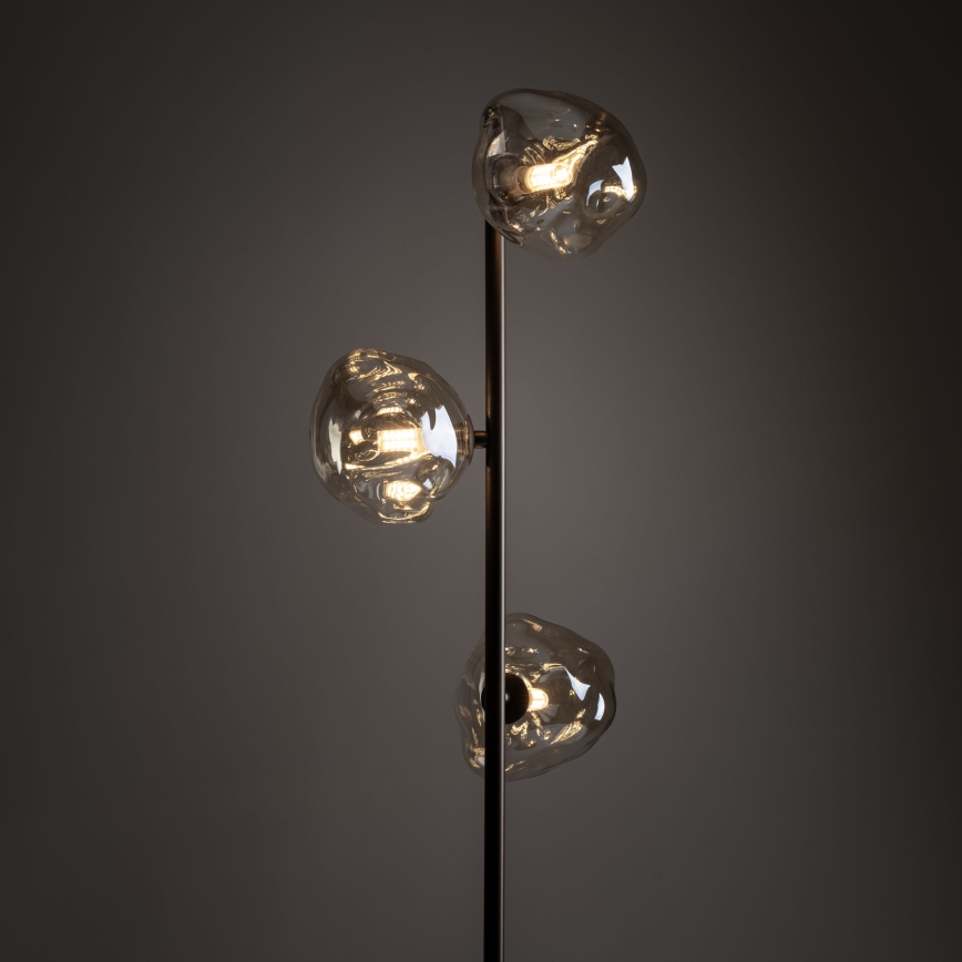 Brilagi - Stojací lampa VULCANO 3xG9/8W/230V hnědá/kouřová béžová