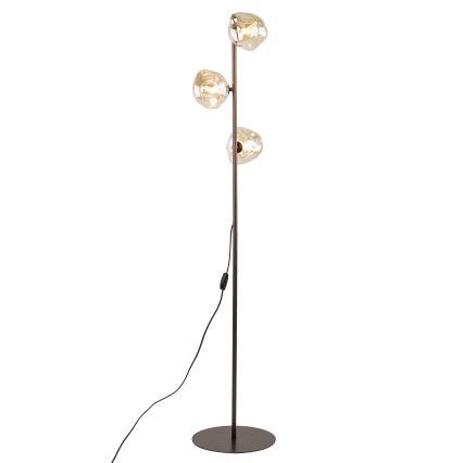 Brilagi - Stojací lampa VULCANO 3xG9/8W/230V hnědá/kouřová béžová
