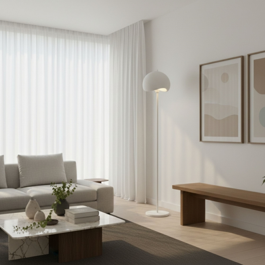 Brilagi - Stojací lampa WABI SABI 1xE27/40W/230V bílá