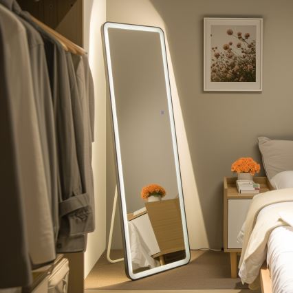 Brilagi - Stojací zrcadlo ELEGANZA LED/42W/230V 160x50 cm IP44 CRI 90 stmívatelné + CCT