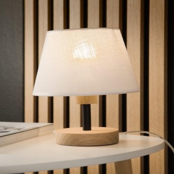 Brilagi - Stolní lampa ANTHONY 1xE27/60W/230V dub/bílá