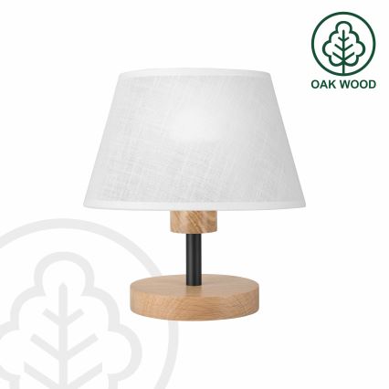 Brilagi - Stolní lampa ANTHONY 1xE27/60W/230V dub/bílá