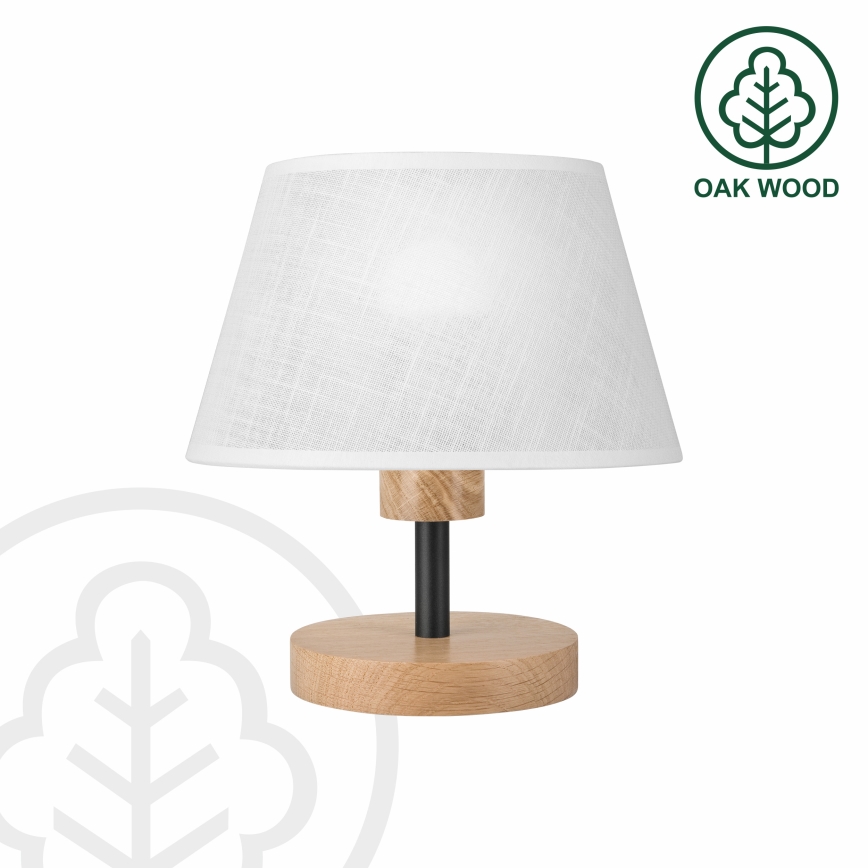 Brilagi - Stolní lampa ANTHONY 1xE27/60W/230V dub/bílá