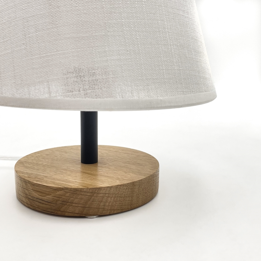 Brilagi - Stolní lampa ANTHONY 1xE27/60W/230V dub/bílá