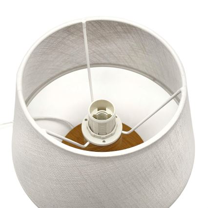 Brilagi - Stolní lampa ANTHONY 1xE27/60W/230V dub/bílá
