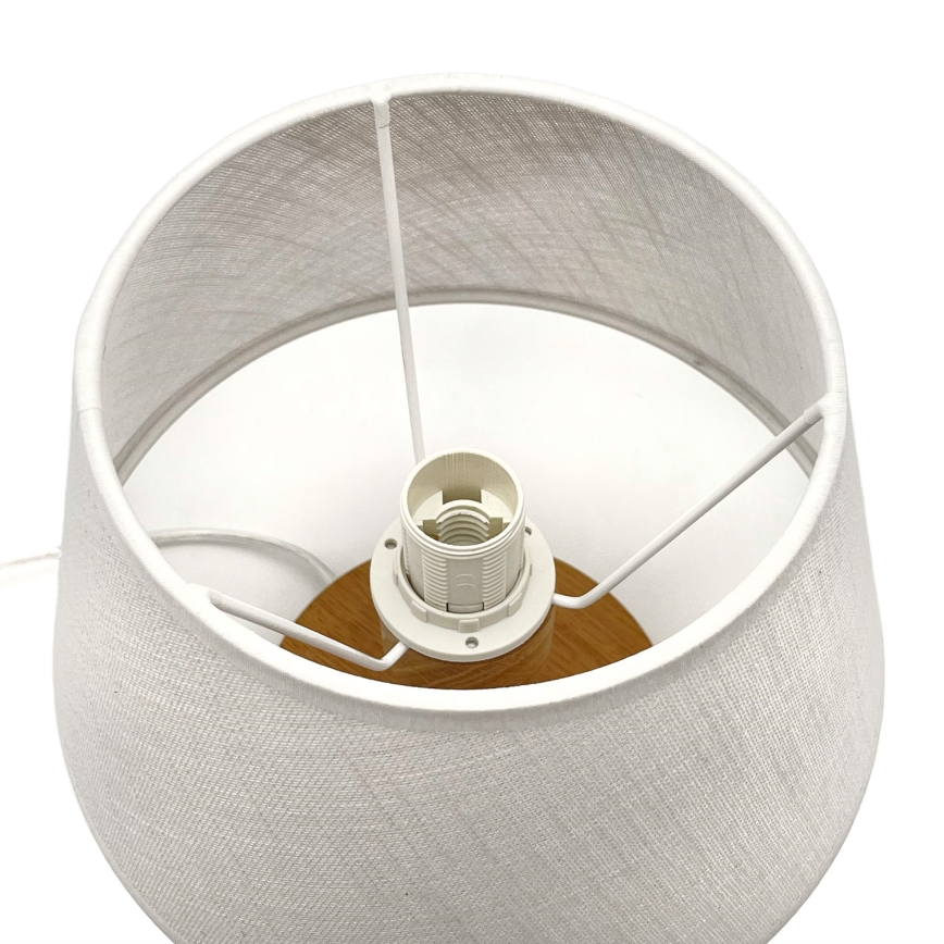 Brilagi - Stolní lampa ANTHONY 1xE27/60W/230V dub/bílá