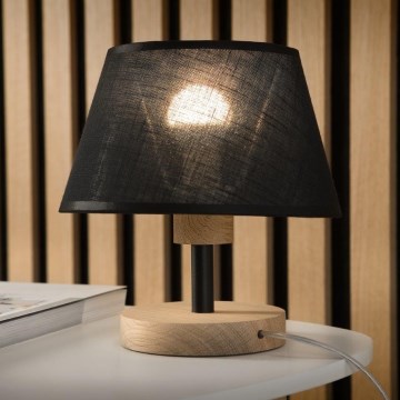 Brilagi - Stolní lampa ANTHONY 1xE27/60W/230V dub/černá