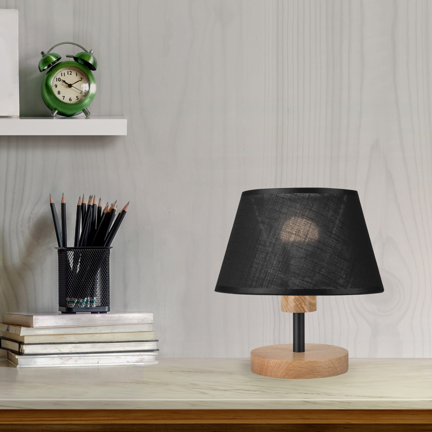 Brilagi - Stolní lampa ANTHONY 1xE27/60W/230V dub/černá