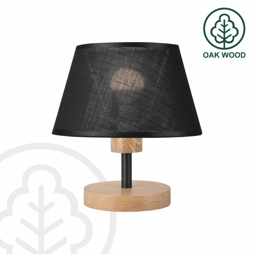 Brilagi - Stolní lampa ANTHONY 1xE27/60W/230V dub/černá