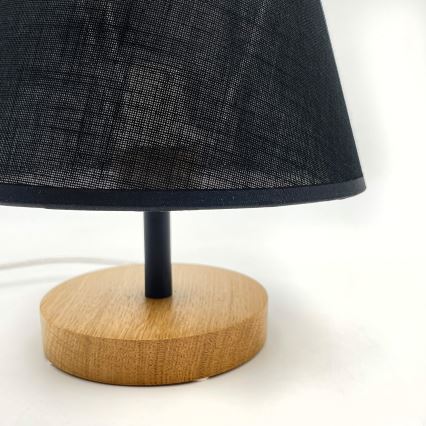 Brilagi - Stolní lampa ANTHONY 1xE27/60W/230V dub/černá